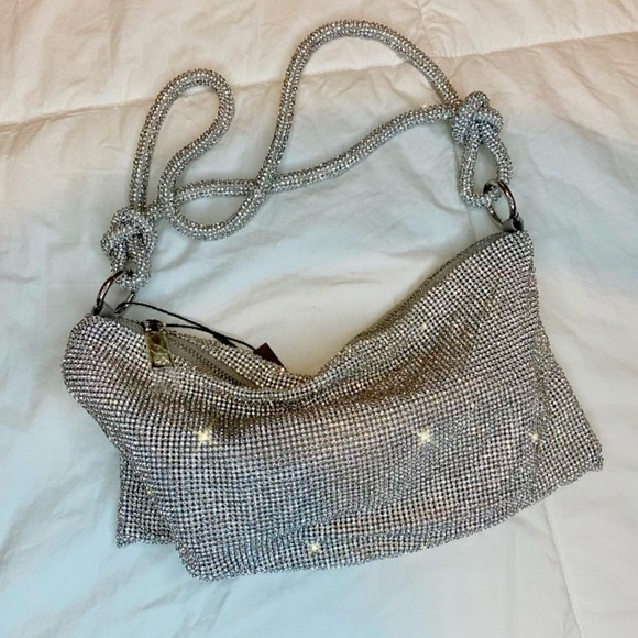 Rhinestone Clutch Purse | Sparkly Evening Bag Wedding Prom Bachelorette Handbag - Picture 1 of 5